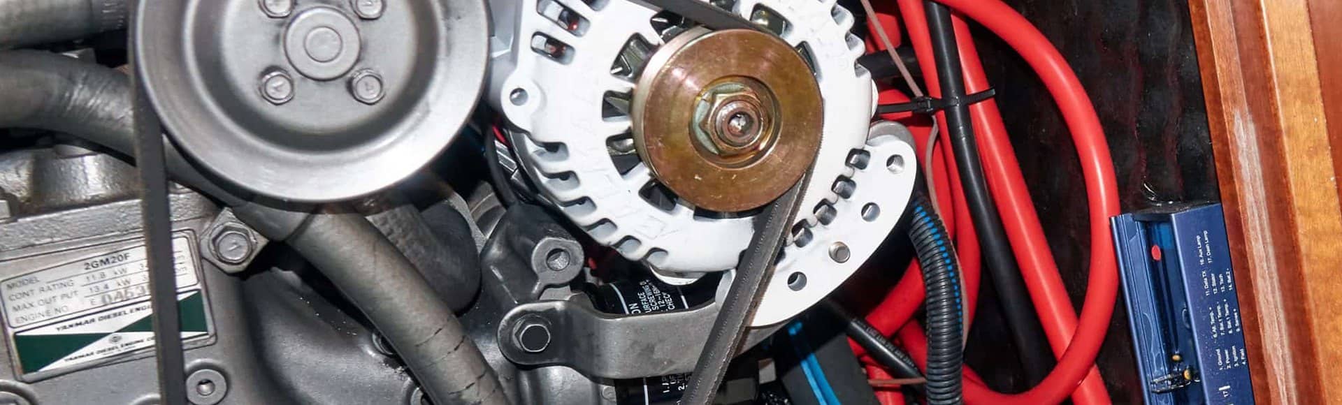 An industrial engine part